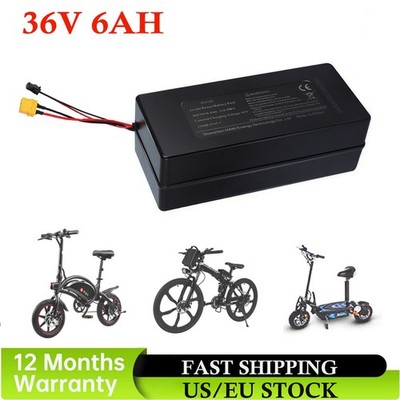 Lithium Ionen Akku Für Elektroroller 36V 6Ah E-Bike Ladegerät 250W Ersatz Akku