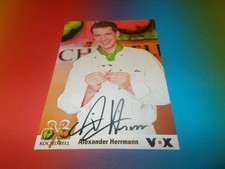 Alexander Herrmann Kochduell  signiert signed Autogramm auf Autogrammkarte
