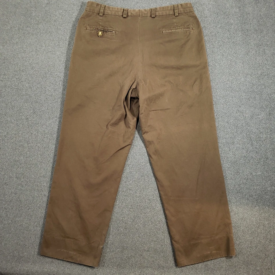 Bills Khakis Pants Mens 36x30 Brown Chino Trousers Made in USA Cotton Twill - Image 3 of 4