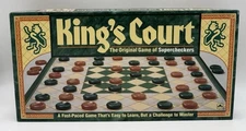 King's Court Board Game Original Game of Supercheckers Golden (1989) ~ Complete