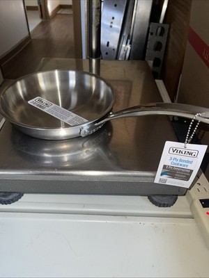Viking 8 Inch 3-Ply Stainless Steel Fry Pan Brand New with Tags Cooking, Viking