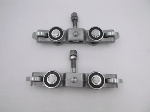 2 Pack Slide Gate Wheel Truck Assembly Internal Track Rolling Trolley Sliding