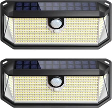 Solar Outdoor Lights, 4000LM 388 Leds Motion Sensor Solar Powered Outdoor Light,