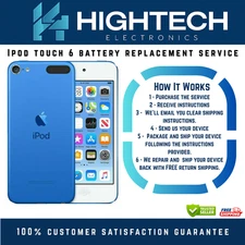 iPod Touch 6 Battery Replacement Service | Fast Repair + Free Shipping