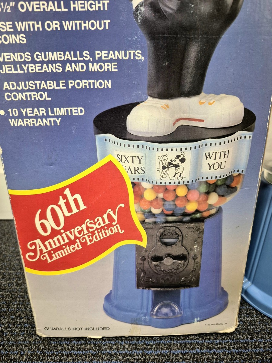 Mickey Mouse 60th Anniversary Gumball Machine 23.5