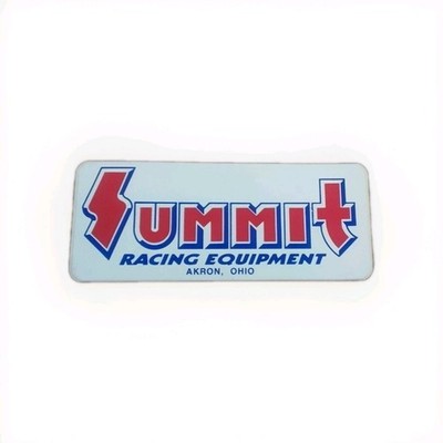 Vtg Original 1970's Summit Racing Equipment Decal Sticker Logo Akron Ohio 6x2.5''