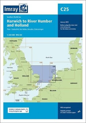 C25 Harwich to River Humber and Holland by  Imray C Series - 9781786794635