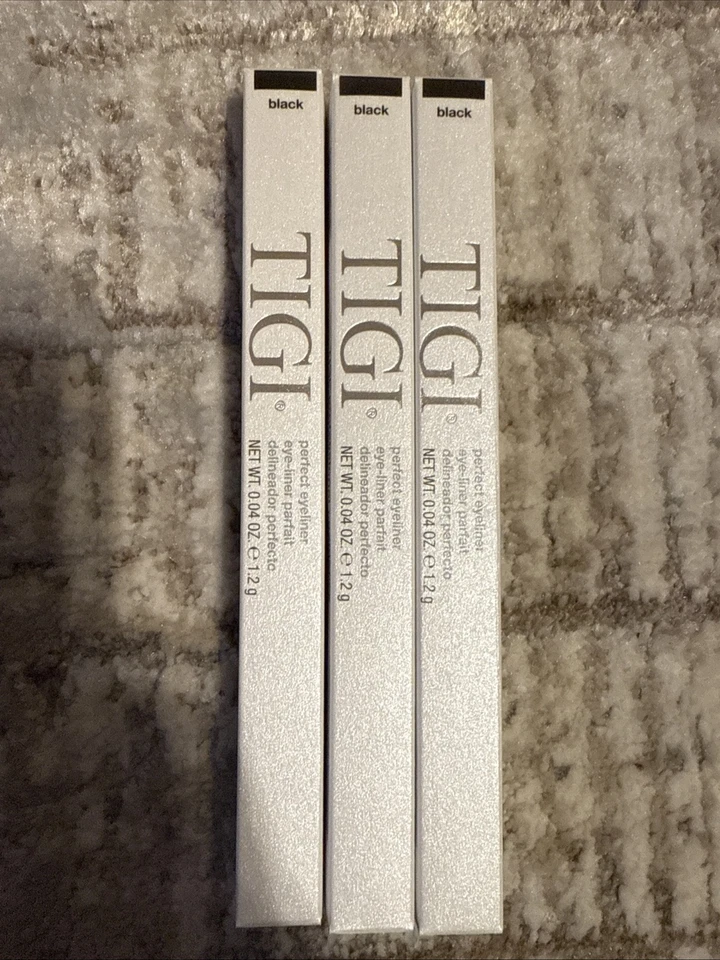 Delineador de ojos TIGI Perfect negro 64163 - Lote de 3 - Nuevo en caja - Lápiz suave de larga duración Foto 2 de 3