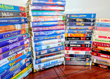 VHS Movies Lot of 56 Bundle - Disney, Black Diamond, Classics, 80s, 90s, More