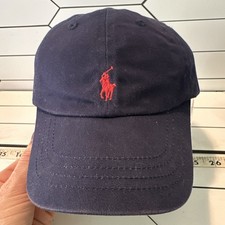 Polo Ralph Lauren Red Pony Classic Logo Hat Blue Toddler Hat