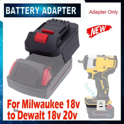 #ad For Milwaukee 18v Lithium Battery Convert to for Dewalt 20V MAX Tools Adapter $12.79