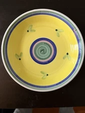 RARE VINTAGE ITALY CALECA CAROUSAL  Hand Painted Whimsical Salad Cereal Bowl