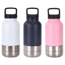 Dog Water Bottle Puppy Water Bottle With Bowl Leak-Proof 1520ml Dog