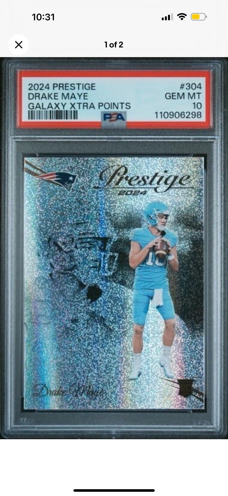 2024 Panini Prestige - Rookies Drake Maye #304 Xtra Points Galaxy (RC)🔥MVP