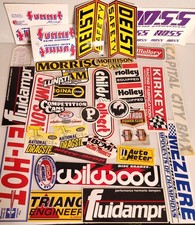 33 Original Hot Rod Drag Racing NHRA Performance Speed Decal Sticker Patch Lot