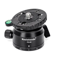 Tripod Leveling Base Camera Leveler Tripod Head ∅66mm Half Ball Inclination 1...