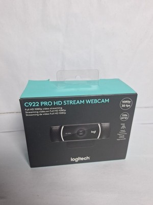 Logitech C922 Pro Stream Webcam 1080p HD Camera, Black with Tripod