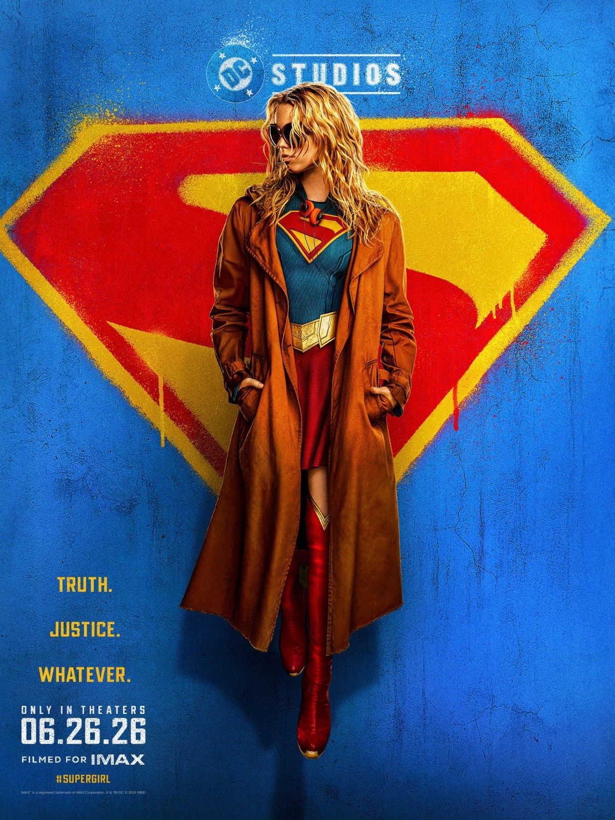 2026 Supergirl Movie Poster 11X17 Milly Alcock Jason Momoa DC Kara Zor El 🍿