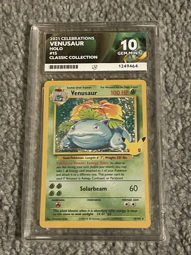 Pokemon 2021 Celebrations Venusaur ACE 10 Slam. Mint Condition.
