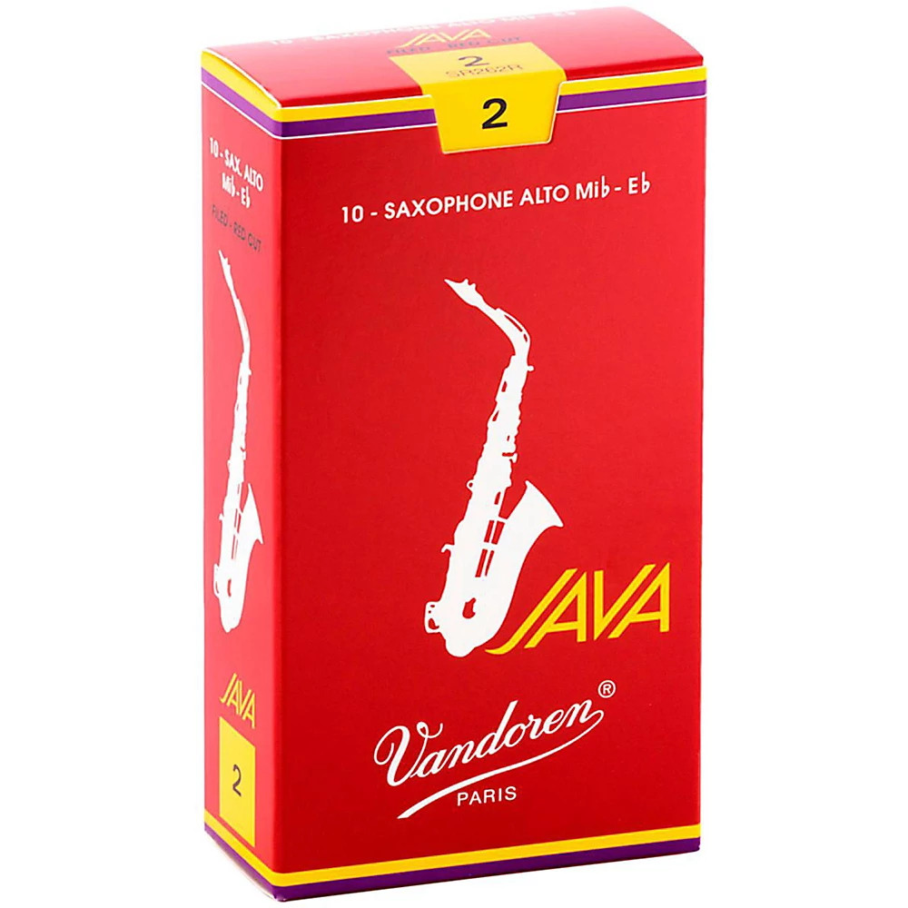 Vandoren Java Red Alto Saxophone Reeds Strength 2 Box of 10 6190₽