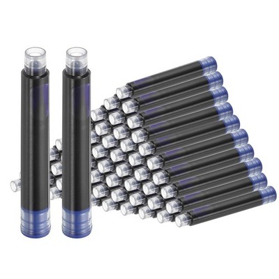 60Pcs Fountain Pen Ink Cartridges, 3.4mm Bore Diameter Pen Ink Refill Standar...