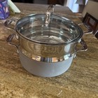 All-Clad Stainless Double Boiler With Domed Lid Gray Bottom — photo 1