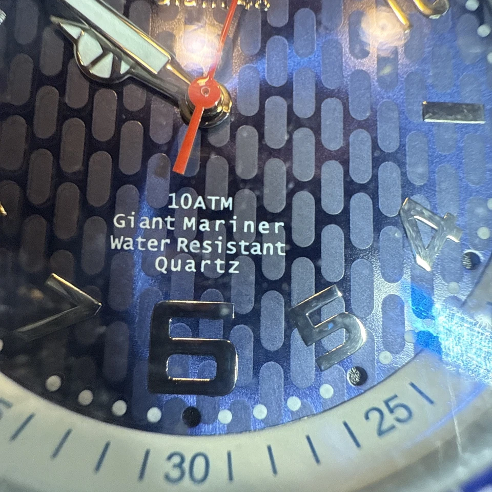 KYBOE! Giant Mariner 48mm Blue 10ATM WR Quartz Watch KY 48008 15 Needs Battery - Image 3 of 4