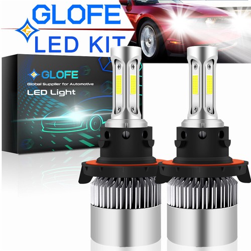 LED Headlight Hi/Low H13 9008 COB Bulbs 2X White for 2005-2012 FORD Mustang GT - Picture 1 of 9