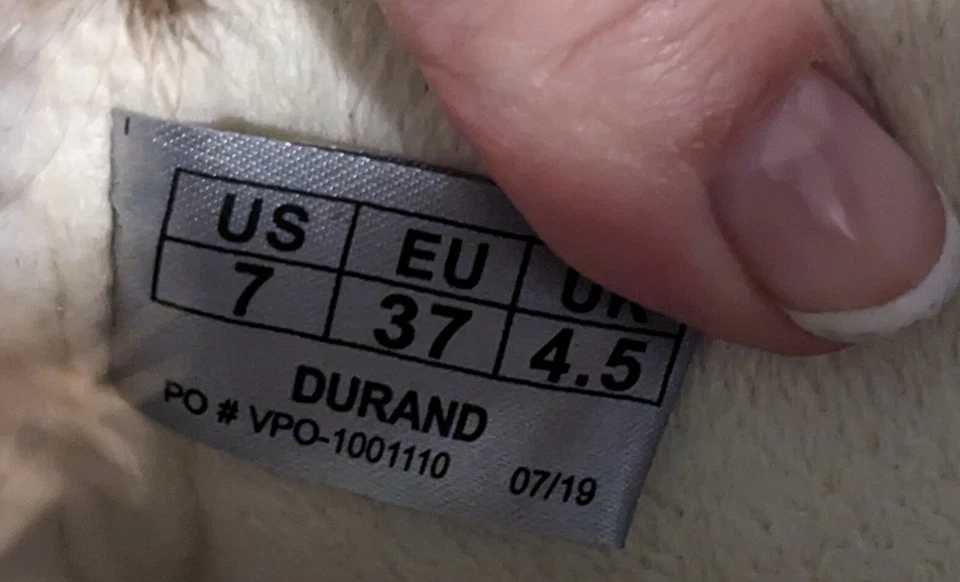 Botas Durand Cougar SPRUCE Feminina Tamanho 7 Marrom Alto Couro Cunha de Pele de Coelho - Imagem 4 de 4