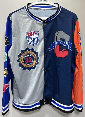 Smoke Rise Unisex All Star Varsity Lightweight Jacket Size XL