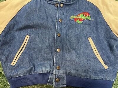 Vintage space jam Warner Bros 1996 Youth Xl VTG Denim Jacket