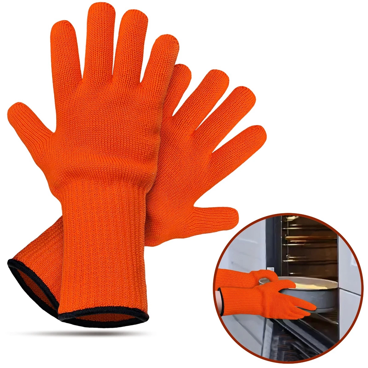 Hot Hands Non-Slip Silicon Cooking Glove Kitchen Baking 2 pack