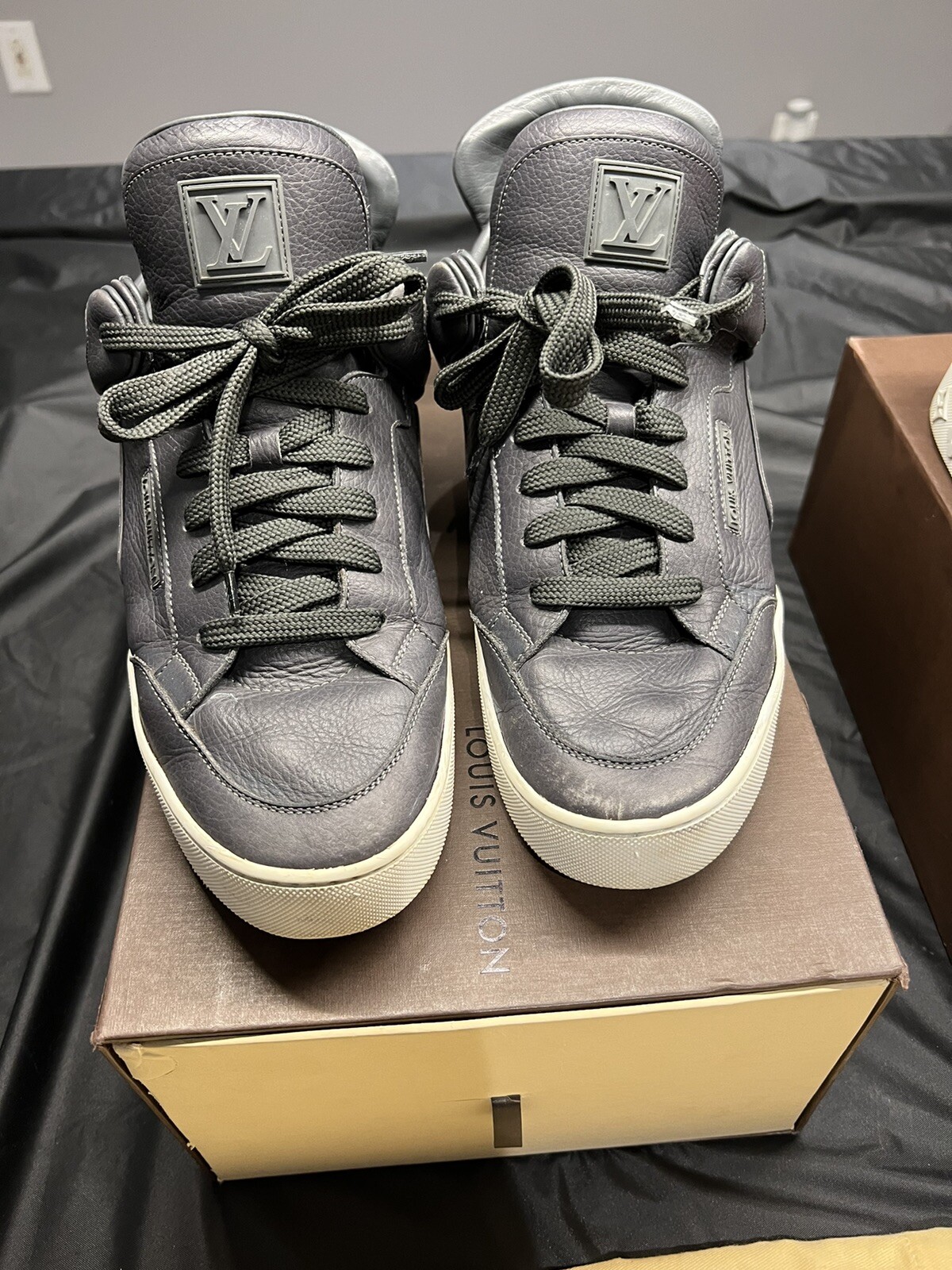 LV KANYE WEST Patchwork, Creme Don, Anthracites. 3 pairs. BEST PRICE on ebay!!! image 3
