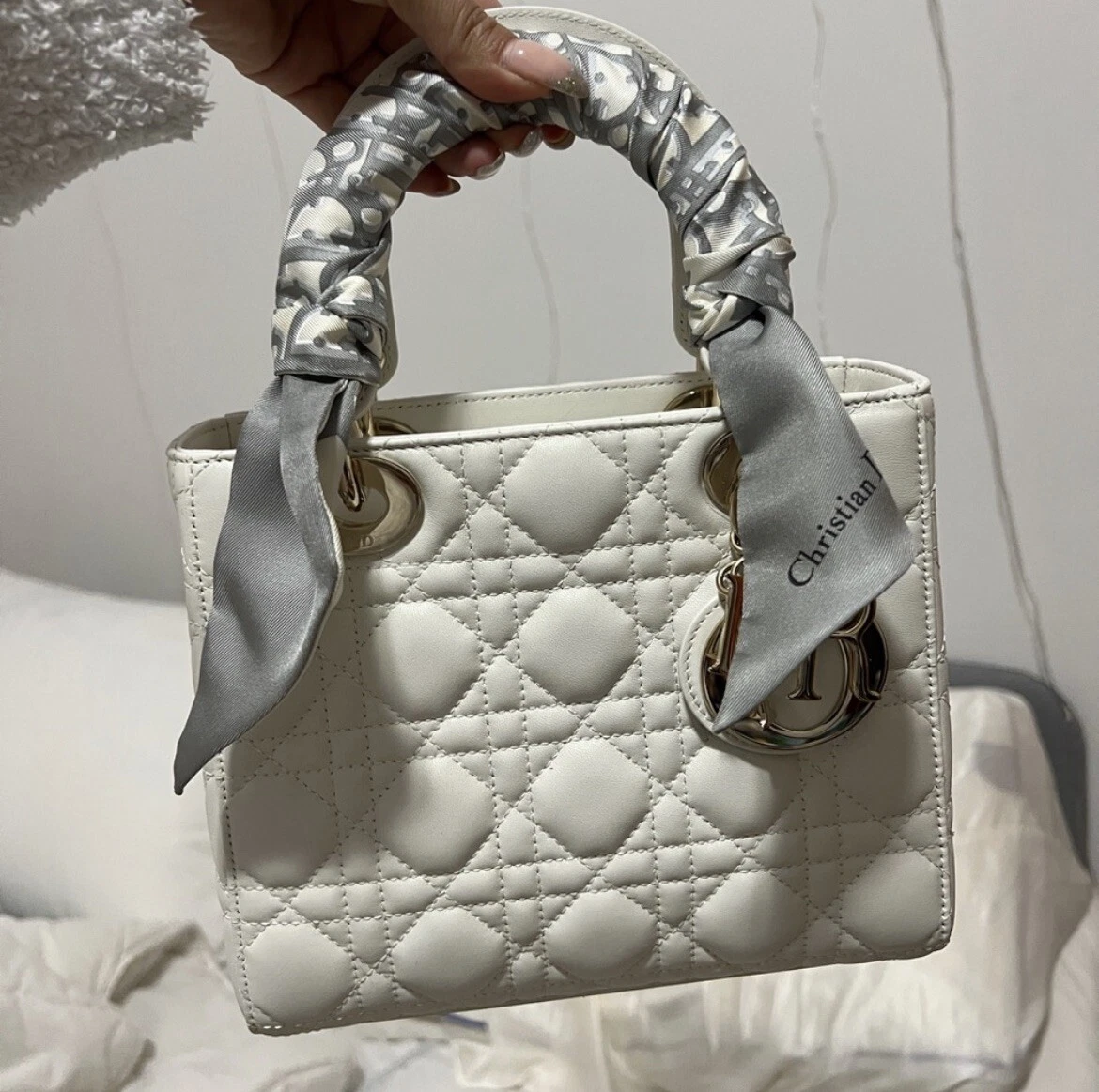 Dior Small Lady Dior My ABCDior Bag Leather 2-way Off White - Tabita Bags –  Tabita Bags with Love