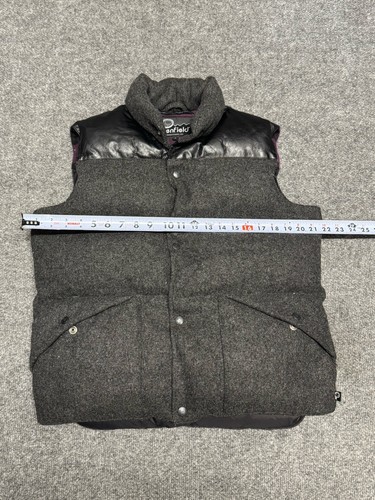 Penfield Wool Leather Goose Down Puffer Vest Men Small Fill Zip Snap Outdoor - Picture 7 of 8