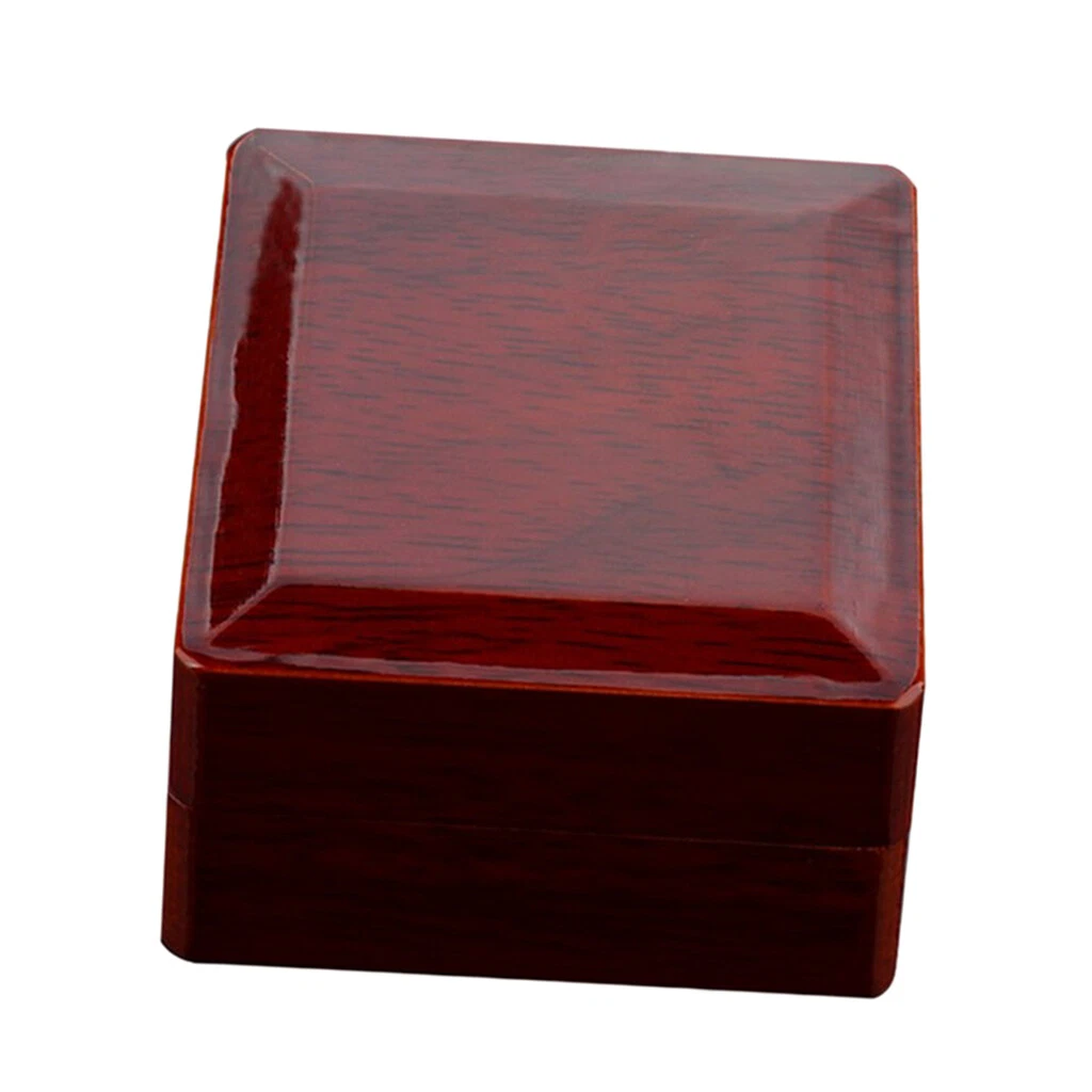 Luxury wooden jewelry finger ring storage box showcase wedding