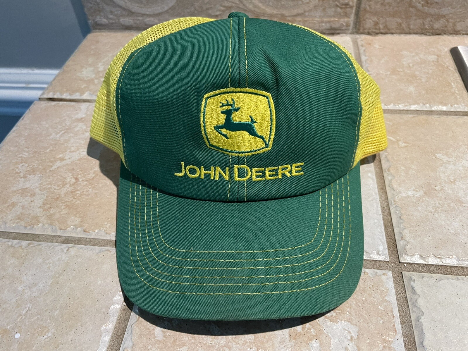 Rare Vintage John Deere Yellow Patch Mesh SnapBack Ha - Foto 9