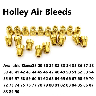 Holley Carburetor Air Bleeds – 16 Pack – Choose Your Sizes From 29 To 90 – Quick Fuel Brand