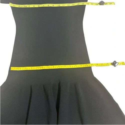Abito maglione J.Crew nero orlo arricciato manica lunga moderno minimalista taglia M nuovo con etichette - Foto 8 di 15