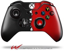Ripped Colors Black Red Skin for XBOX One Controller