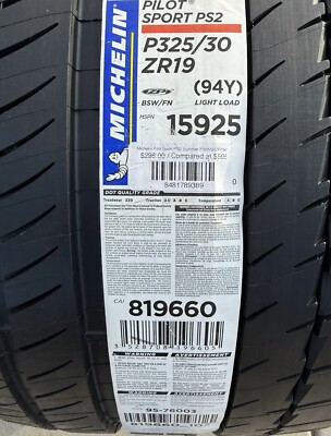ONE 325/30ZR19 Michelin Pilot Sport PS2 ZP Run Flat Tire | 15925