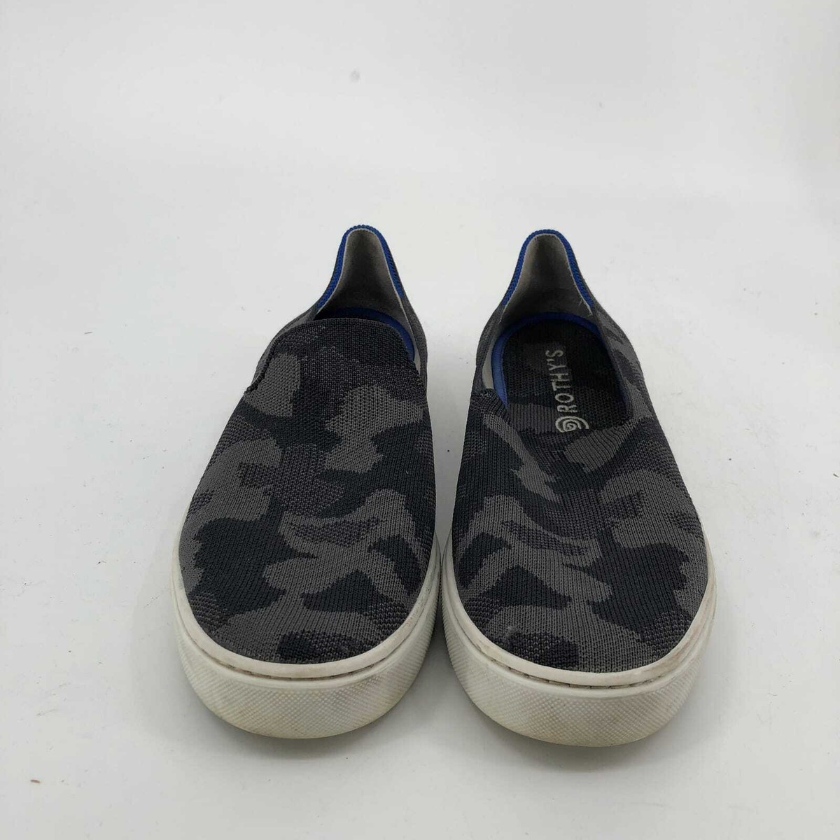 Rothy\'s Gray & Black Camouflage Slip-On Loafers | Size 10 Rothy main image 4