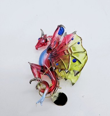 Ashton Drake Dragons Of Mystic Mountain Turreted Sanctuary Crystal Ornament