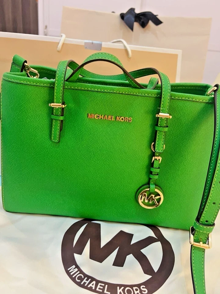 [罕见]Michael Kors Jet Set Travel 大号 单肩包 托特包 100% 正品 — 第 4/4 张图片