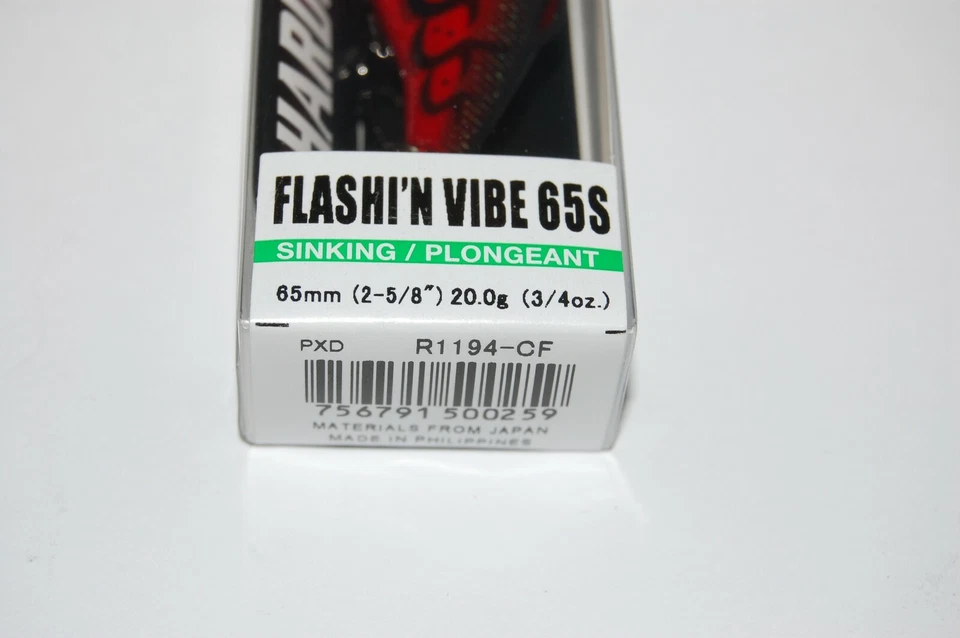 3 señuelos yo zuri duel hardcore 65s flashi'n vibe 2 5/8" 3/4 oz rojo craw r1194-cf Foto 4 de 4