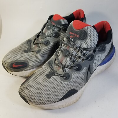 Nike Renew Run Athletic Running Shoes CW7437 Gray Mens Size 11 W
