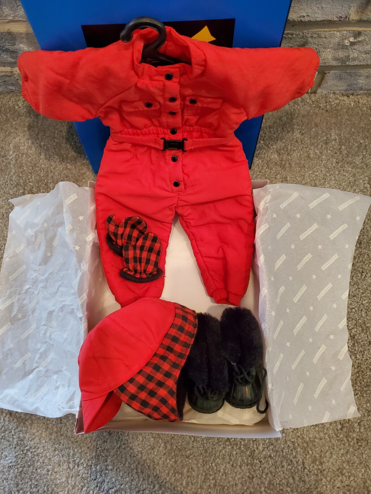 American Girl Doll Of Today Dog Sled outfit Red Jumpsuit eBay