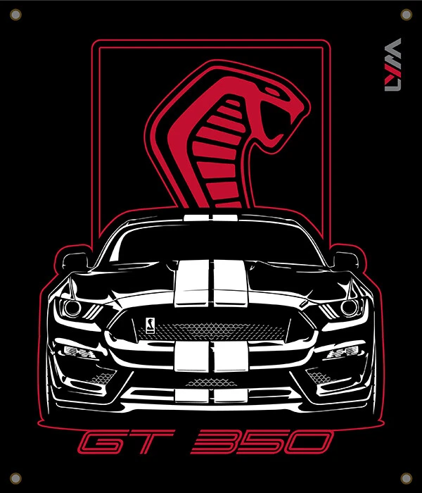 Ford Shelby 3x5 Ft Flag Mustang GT Performance Cobra SVT Racing