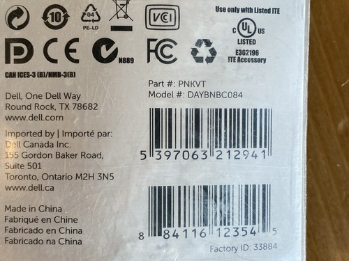 Dell PNKVT Mini Display Port to VGA Adapter DAYBNBC084 Latitude E7240 E7440 - Picture 4 of 7