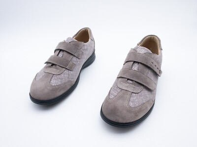 Finn Comfort Damen Klettslipper Slipper Halbschuh grau Gr 39 EU Art 23663-80